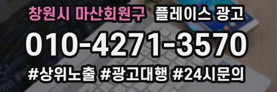 창원시 마산회원구 플레이스 광고