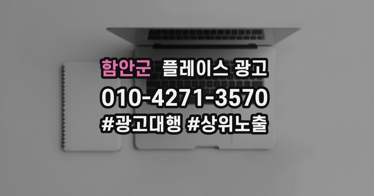 함안군 플레이스 광고
