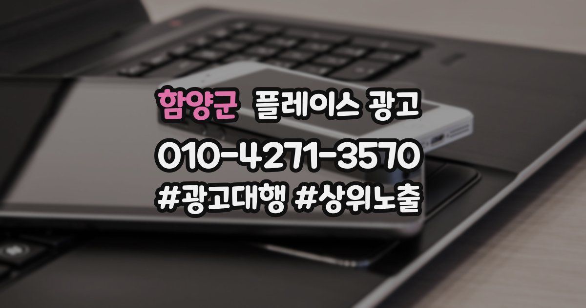 함양군 플레이스 광고