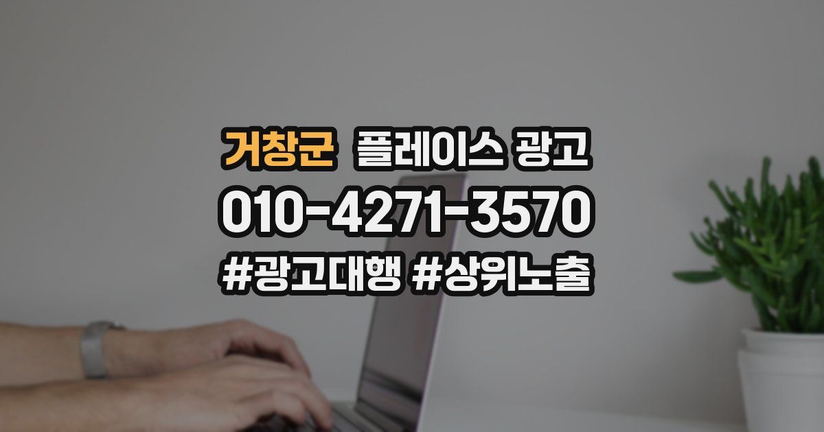 거창군 플레이스 광고