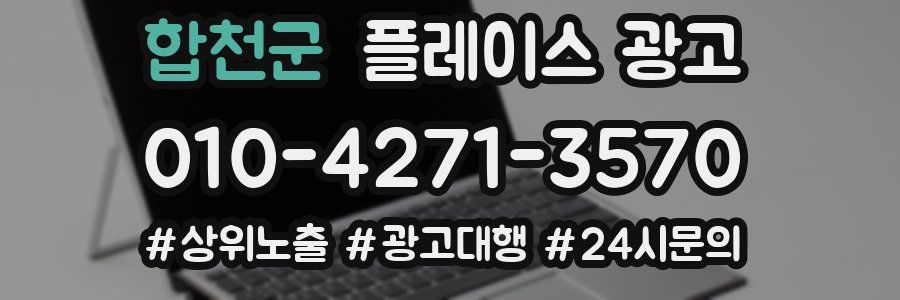 합천군 플레이스 광고