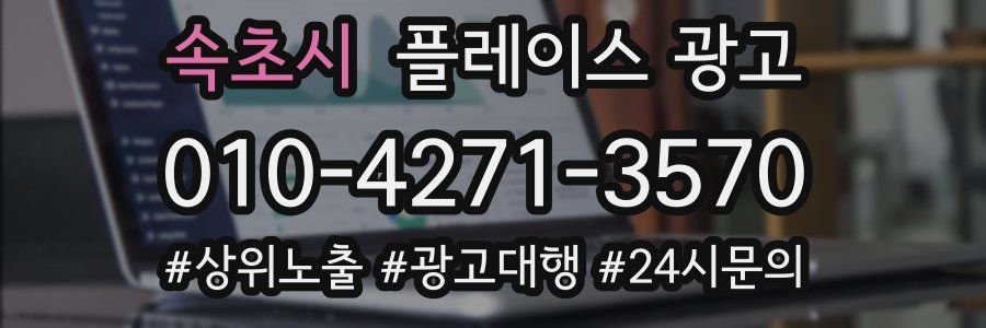 속초시 플레이스 광고