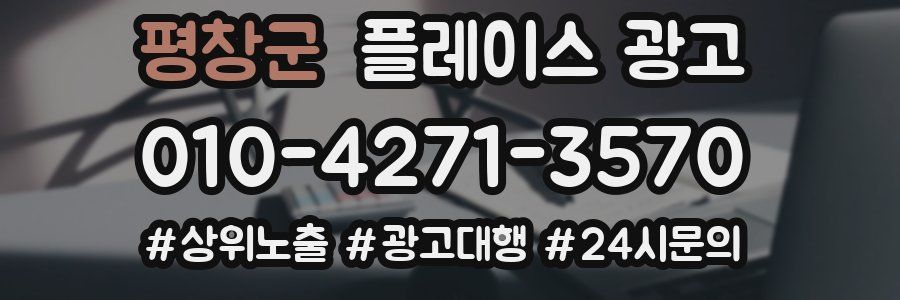 평창군 플레이스 광고