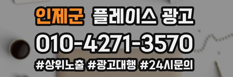 인제군 플레이스 광고