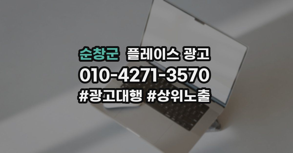 순창군 플레이스 광고