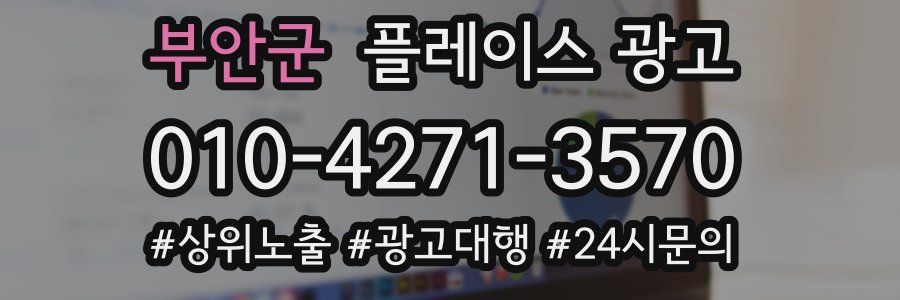 부안군 플레이스 광고