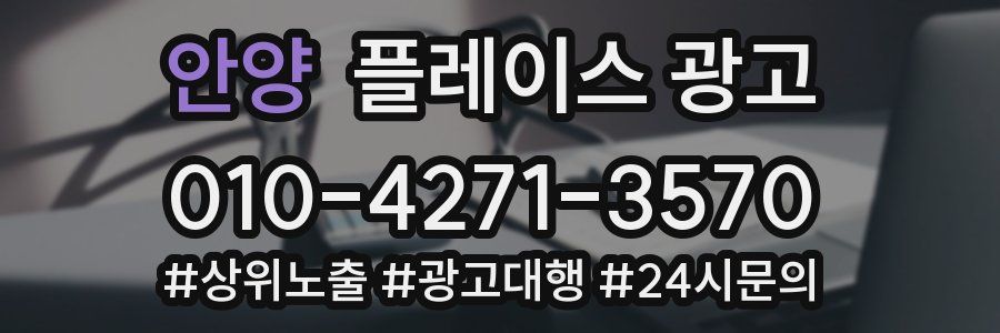 안양 플레이스 광고