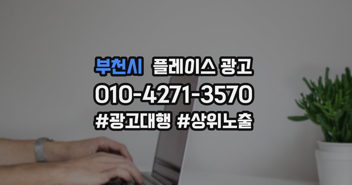 부천시 플레이스 광고