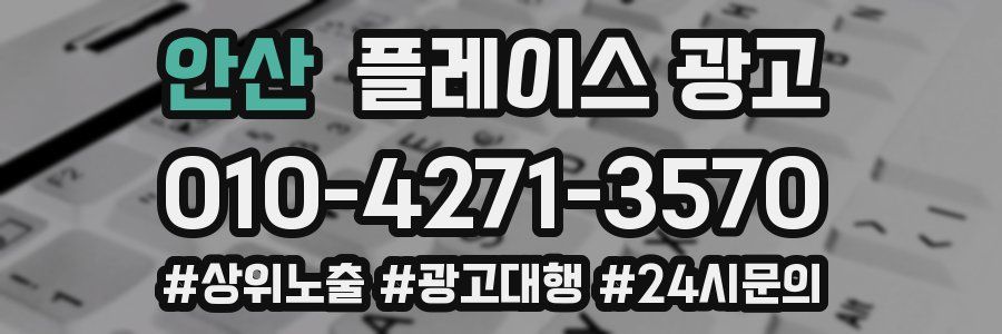 안산 플레이스 광고