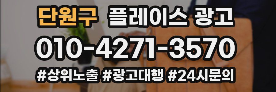 단원구 플레이스 광고