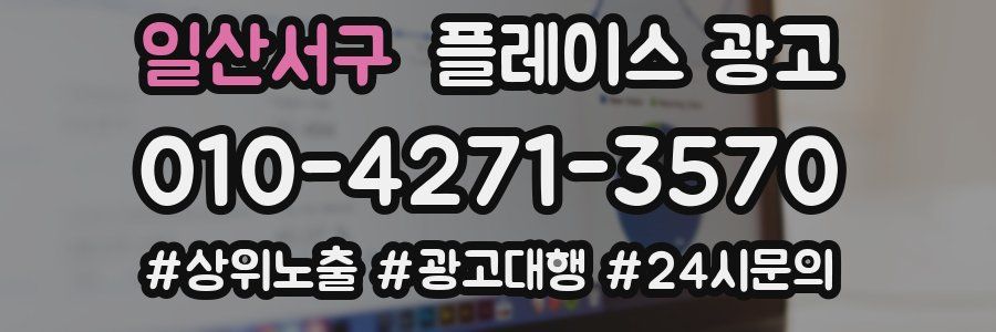 일산서구 플레이스 광고