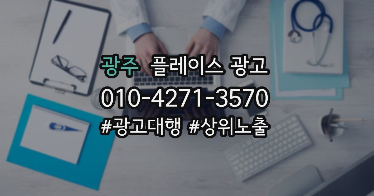 광주 플레이스 광고