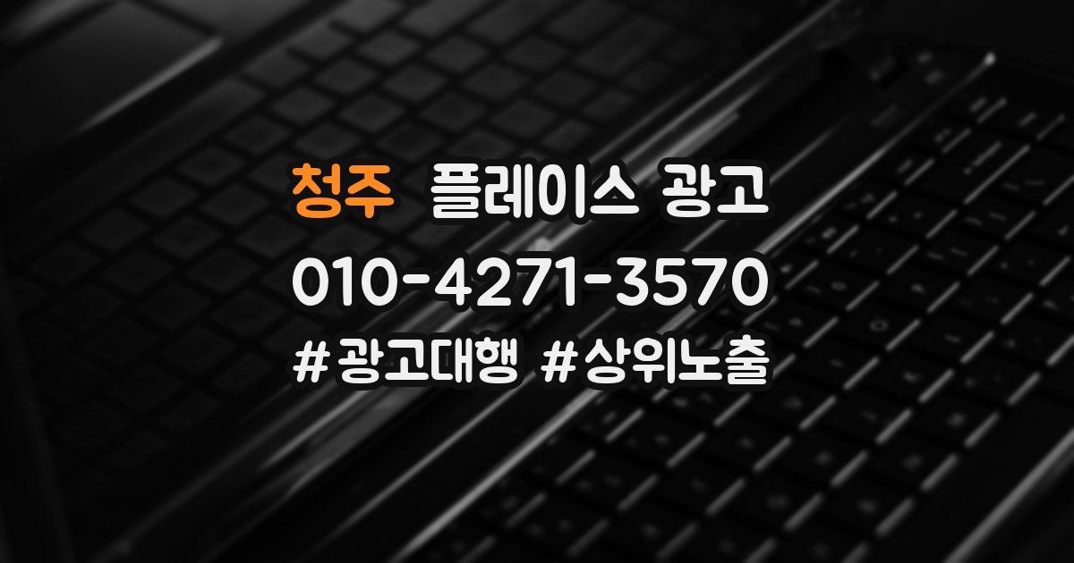 청주 플레이스 광고