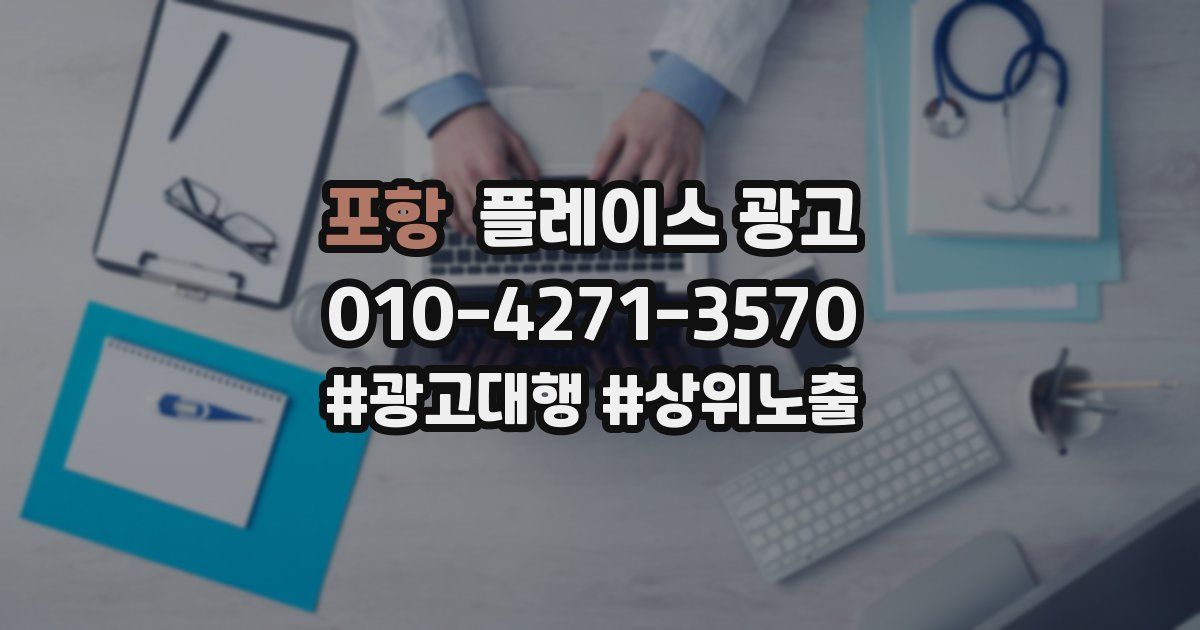 포항 플레이스 광고