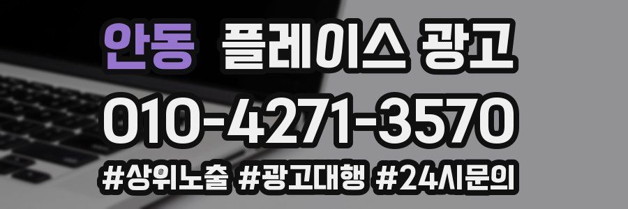 안동 플레이스 광고
