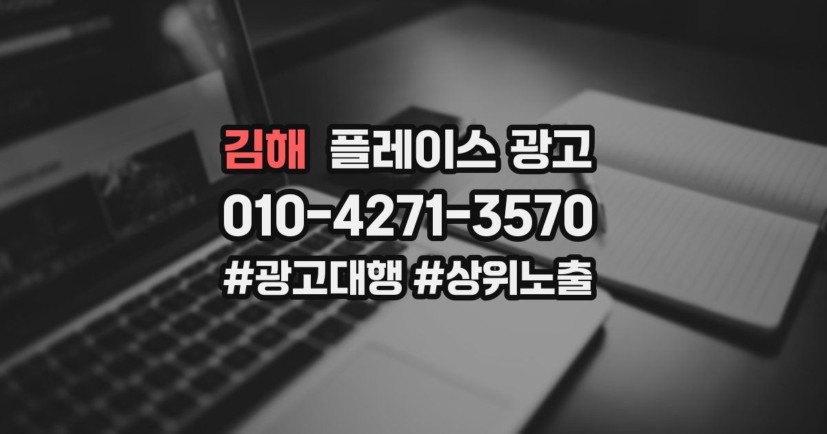 김해 플레이스 광고