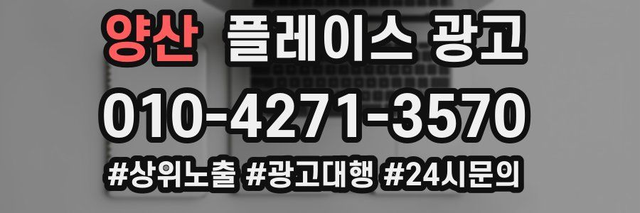 양산 플레이스 광고