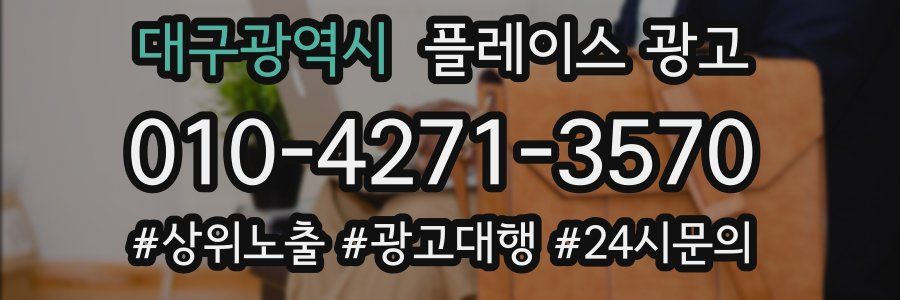 대구광역시 플레이스 광고