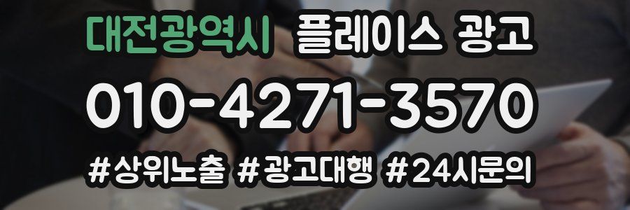 대전광역시 플레이스 광고