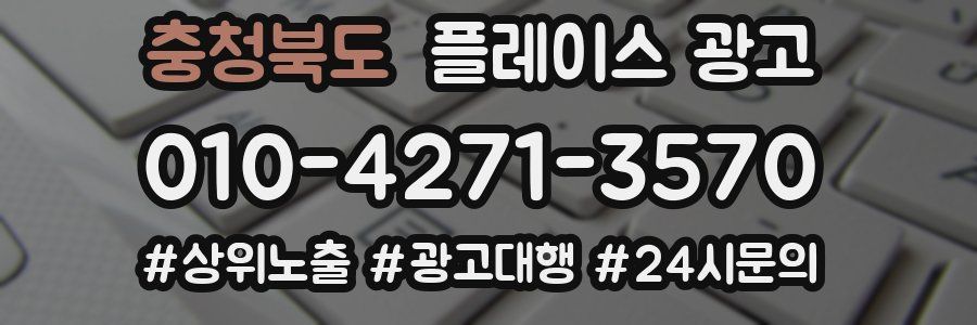충청북도 플레이스 광고