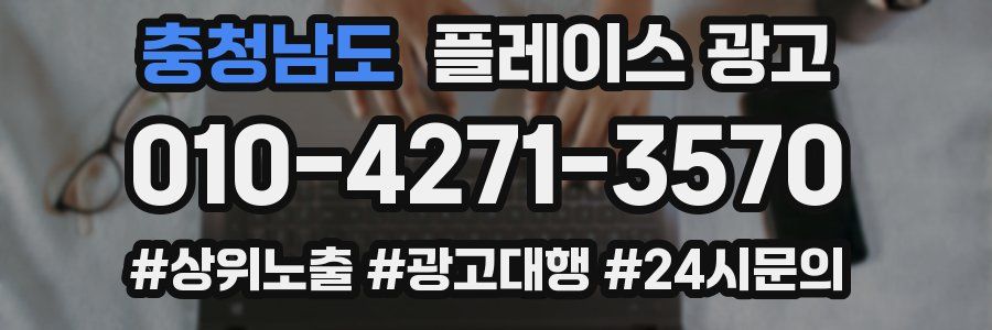 충청남도 플레이스 광고