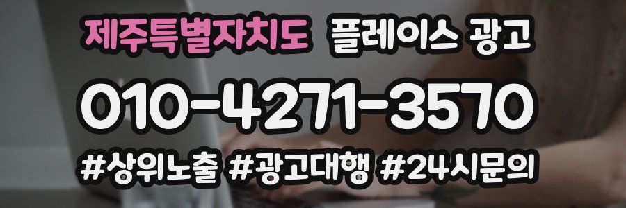 제주특별자치도 플레이스 광고