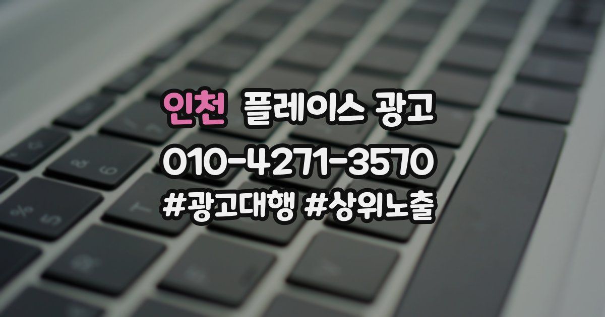 인천 플레이스 광고