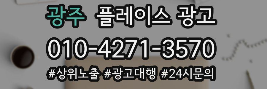 광주 플레이스 광고