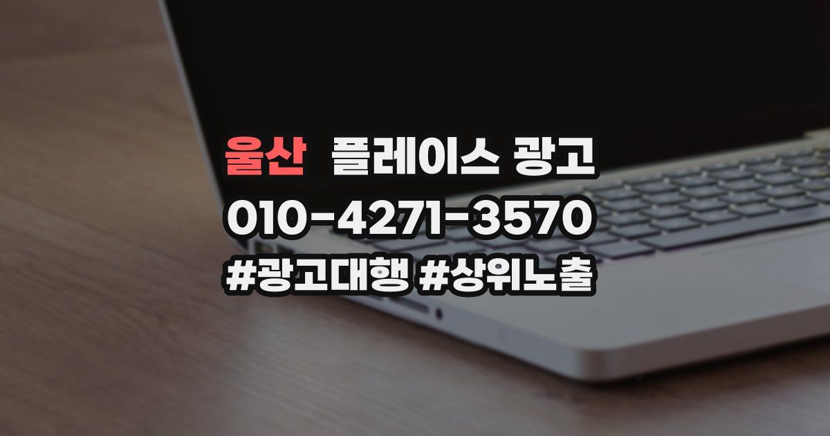 울산 플레이스 광고