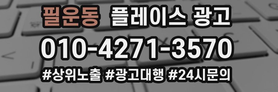 필운동 플레이스 광고