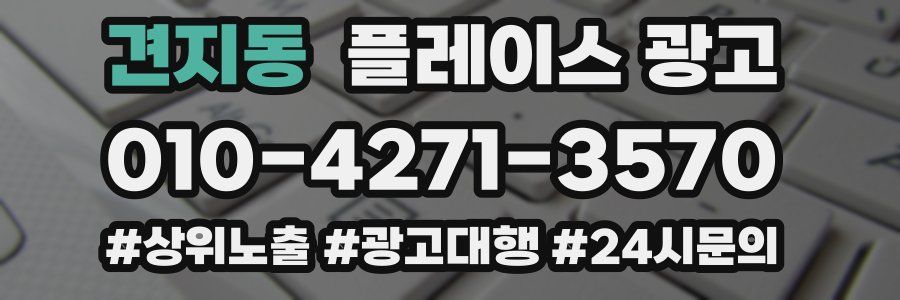 견지동 플레이스 광고