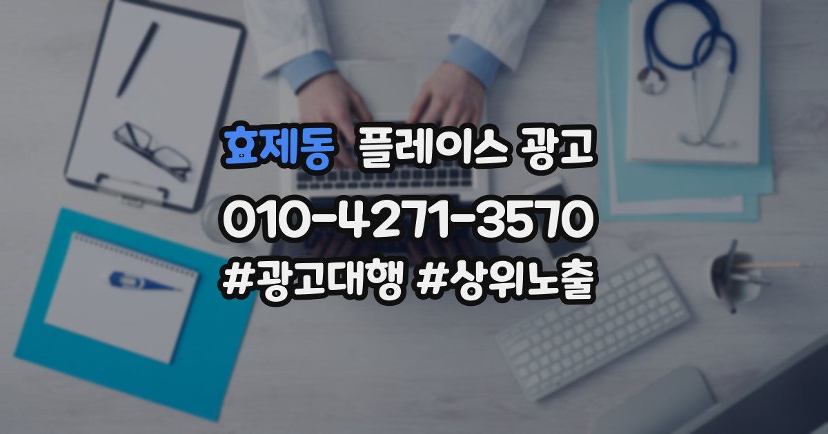 효제동 플레이스 광고