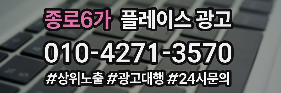 종로6가 플레이스 광고