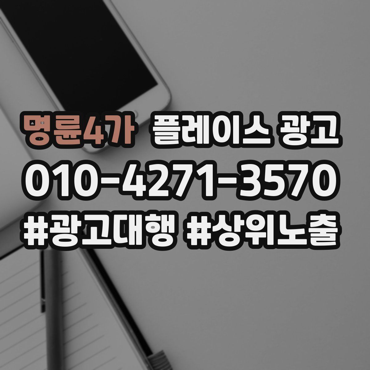 명륜4가 플레이스 광고