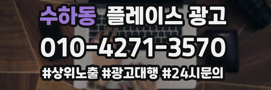 수하동 플레이스 광고