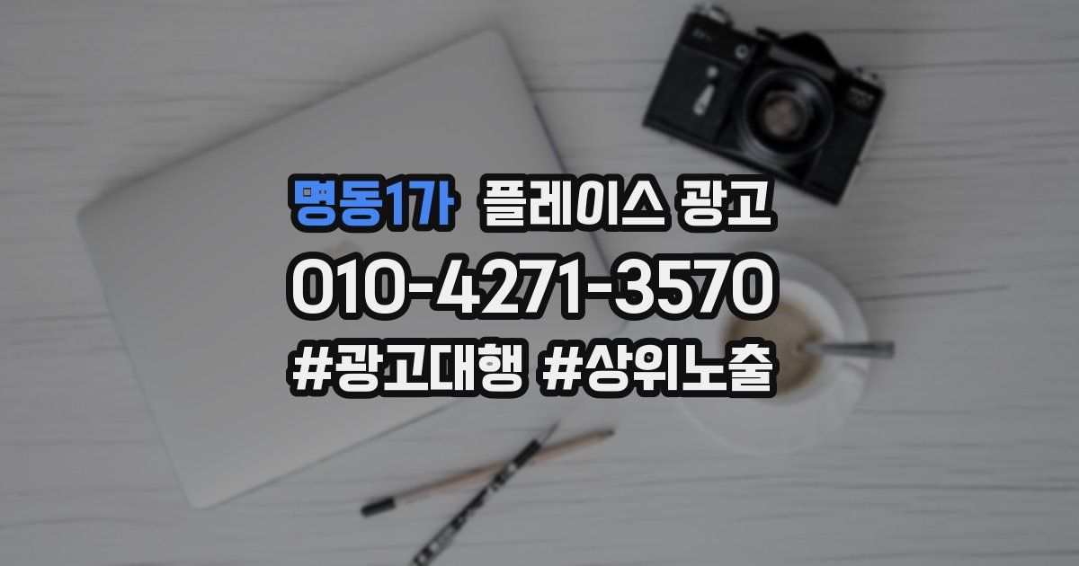명동1가 플레이스 광고