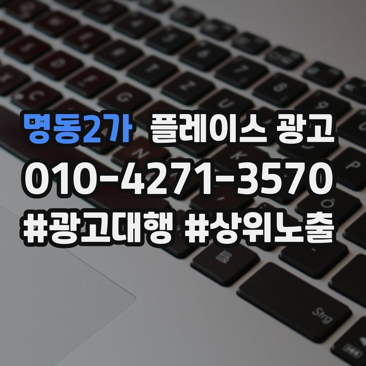 명동2가 플레이스 광고