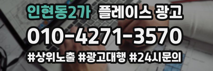 인현동2가 플레이스 광고