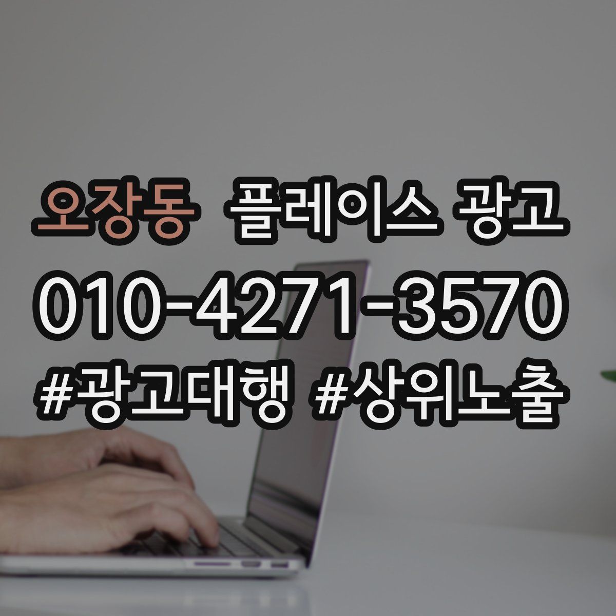 오장동 플레이스 광고