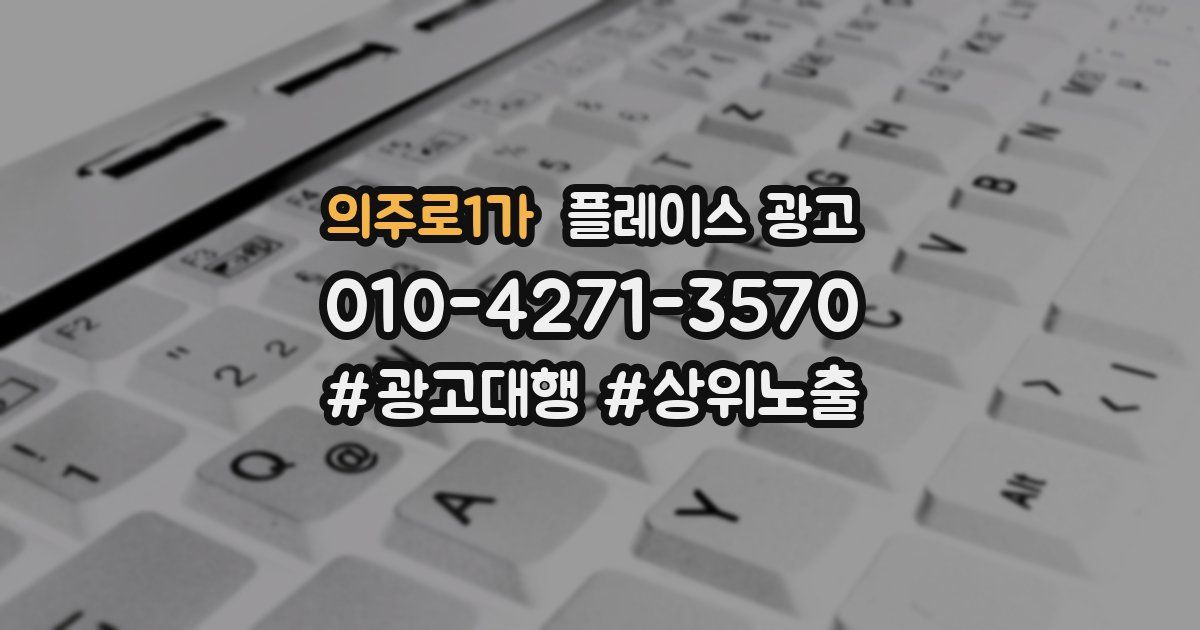 의주로1가 플레이스 광고