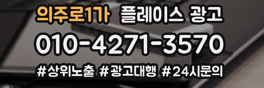 의주로1가 플레이스 광고