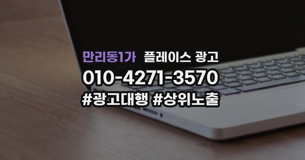 만리동1가 플레이스 광고