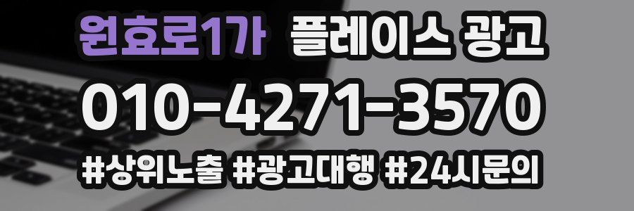 원효로1가 플레이스 광고