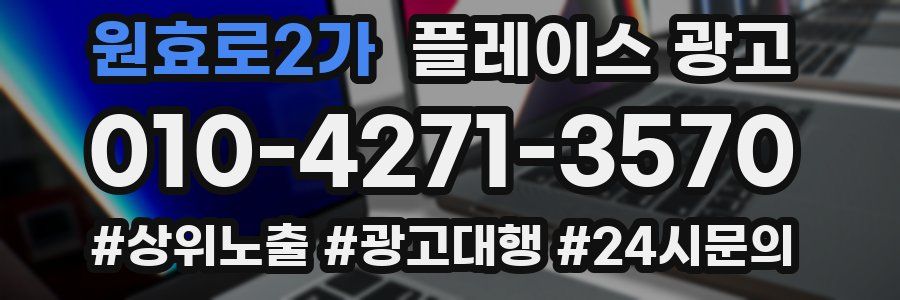 원효로2가 플레이스 광고
