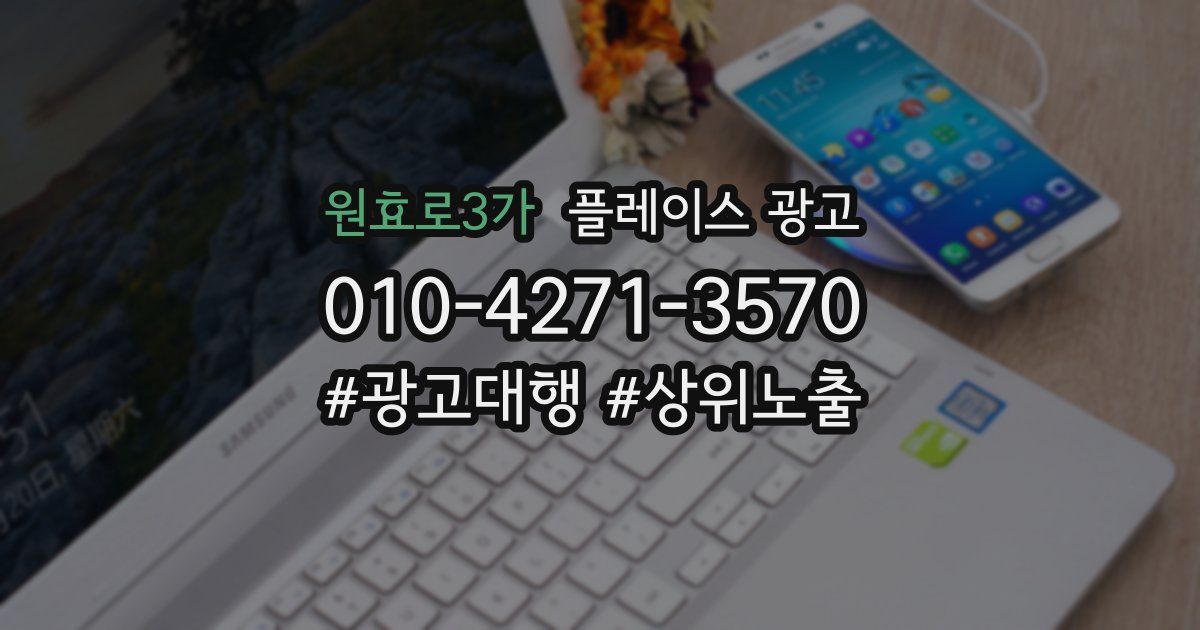 원효로3가 플레이스 광고