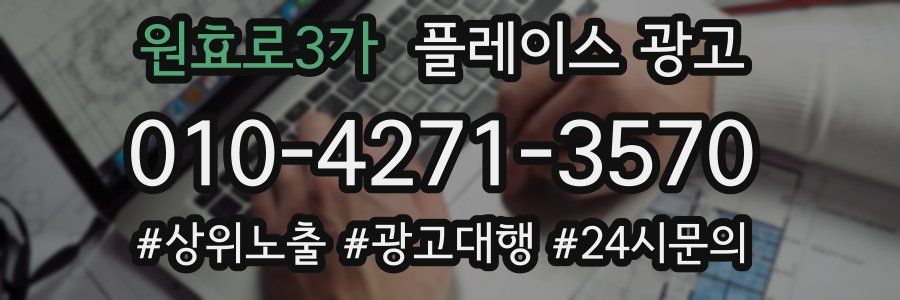 원효로3가 플레이스 광고