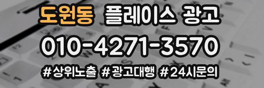 도원동 플레이스 광고