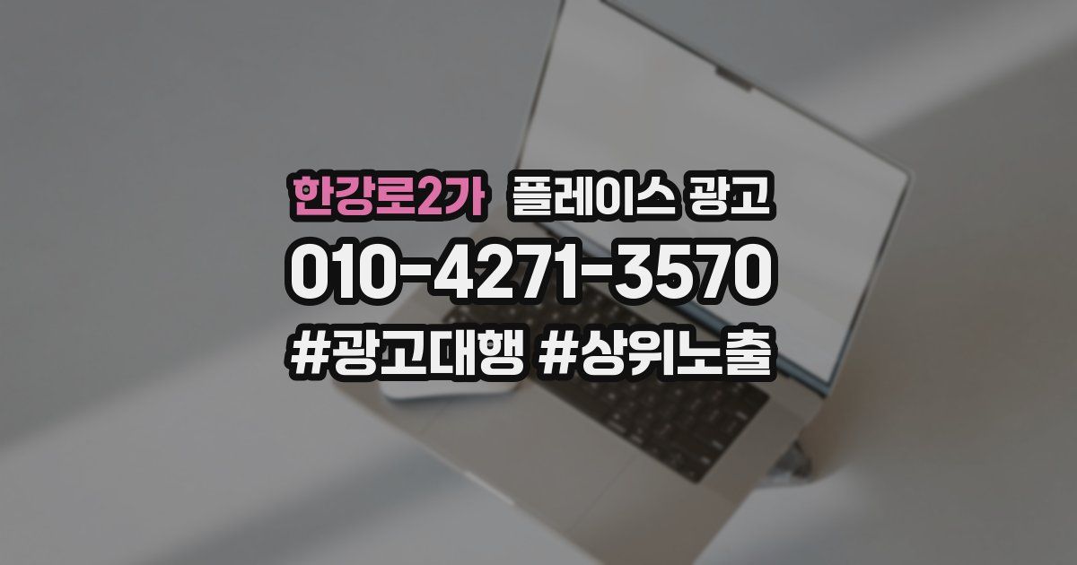 한강로2가 플레이스 광고