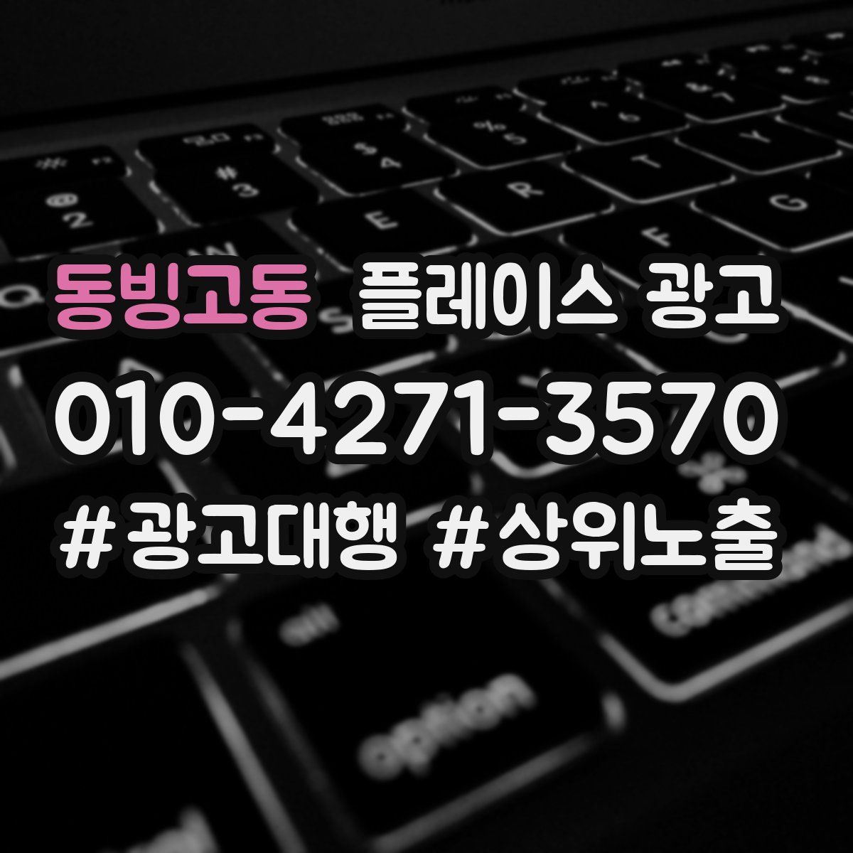 동빙고동 플레이스 광고