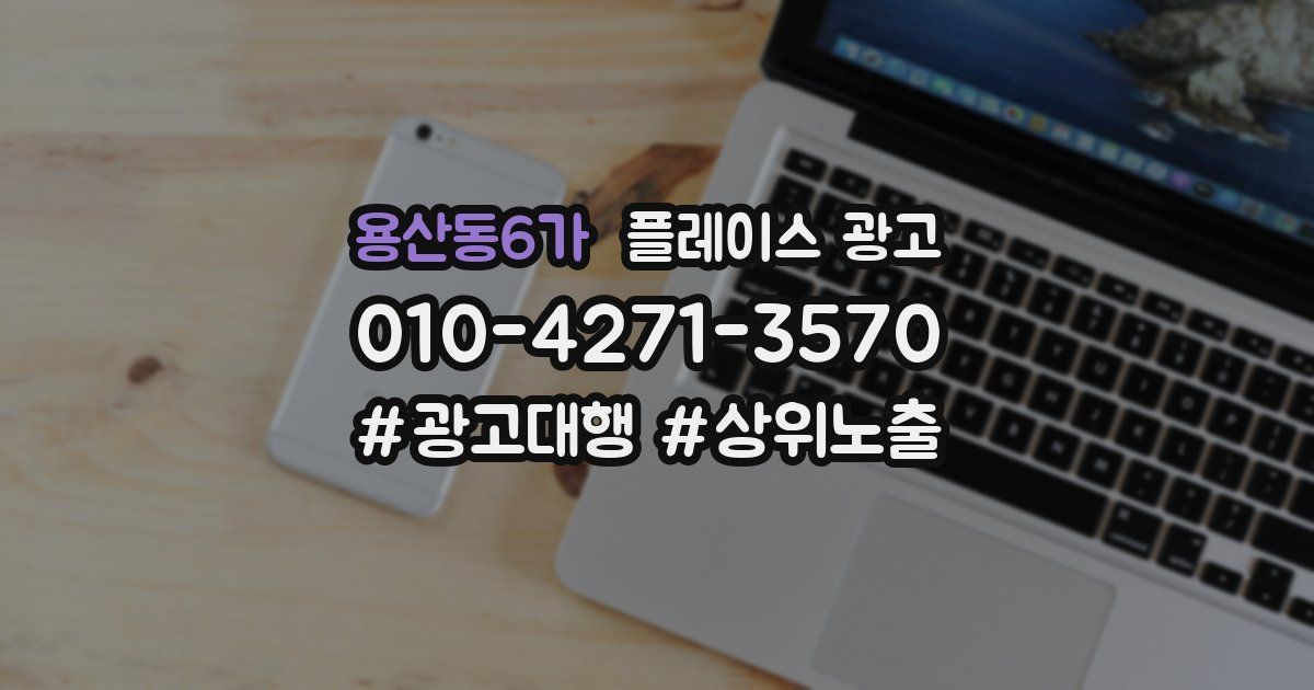 용산동6가 플레이스 광고